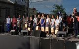 Laureaci krośnieńskiego dyktanda odebrali nagrody na krośnieńskim rynku podczas tegorocznzych Dni Krosna