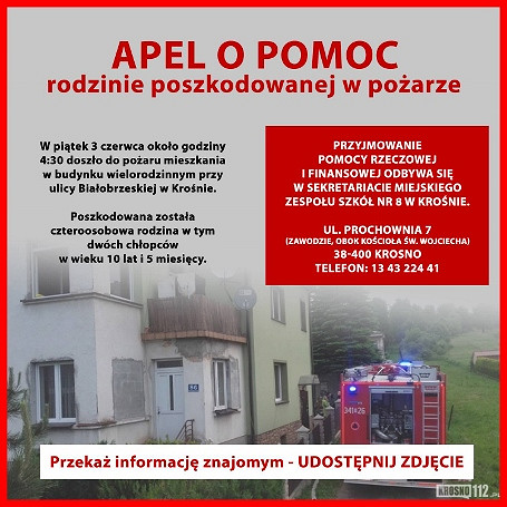 Apel dla pogorzelców z ul. Białobrzeskiej - zdjęcie w treści 