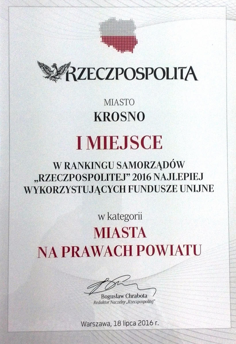 Krosno pierwsze w rankingu Rzeczpospolitej - zdjęcie w treści  nr 1