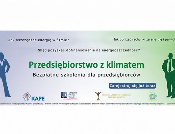 Plakat szkoleń „Przedsiębiorstwo z klimatem”