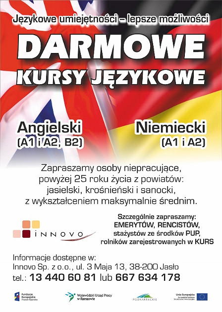 Nie pracujesz, a chcesz nauczyć się angielskiego lub niemieckiego? Zgłoś się do projektu - zdjęcie w treści 