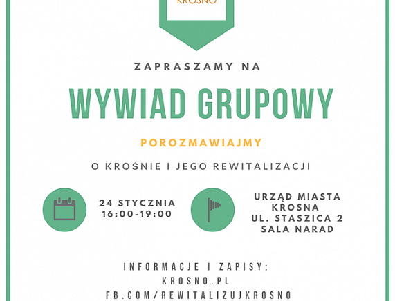 Grafika - plakat wywiad grupowy