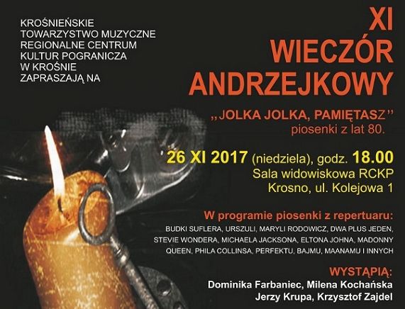 Plakat XI Wieczoru Andrzejkowego