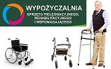 Plakat informacyjny Wypożyczalni Sprzętu Rehabilitacyjnego w Krośnie