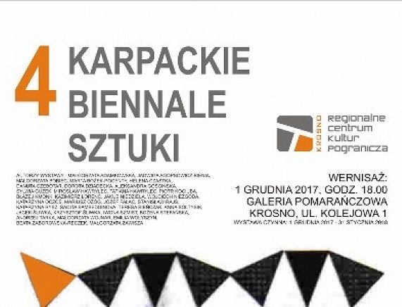 Plakat wystawy 4. KARPACKIE BIENNALE SZTUKI