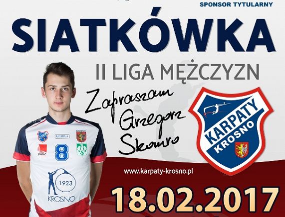 Plakat meczu siatkówki mężczyzn