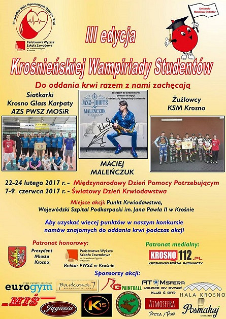 III edycja Krośnieńskiej Wampiriady Studentów - zdjęcie w treści 