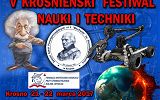 Plakat V Krośnieńskiego Festiwalu Nauki