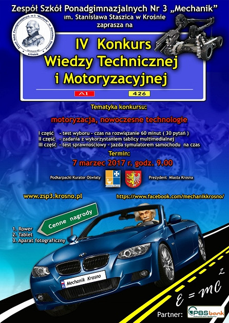 IV Konkurs Wiedzy Technicznej i Motoryzacyjnej w Mechaniku - zdjęcie w treści 