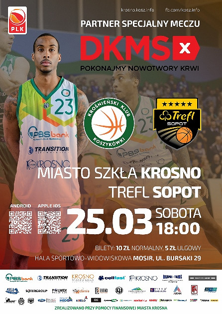 Miasto Szkła Krosno - Trefl Sopot. Sobota (25.03) godz. 18:00 - zdjęcie w treści 