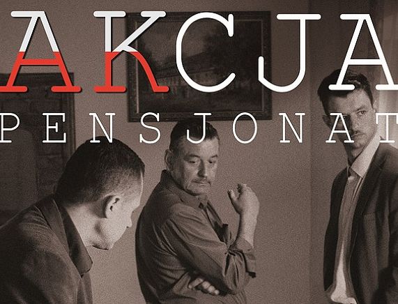 Plakat projekcja filmu "Akcja Pensjonat"