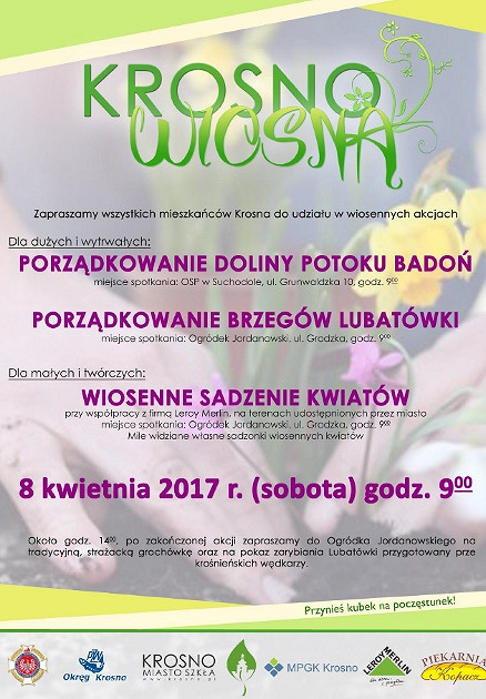 „Krosno wiosną”, czyli zapraszamy do wspólnego sprzątania miasta - zdjęcie w treści 