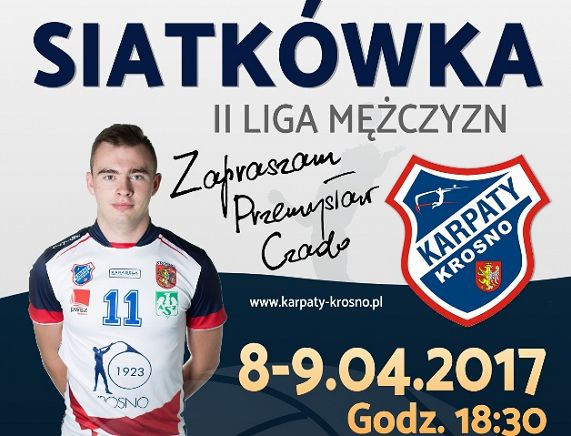 Plakat meczu siatkówki mężczyzn