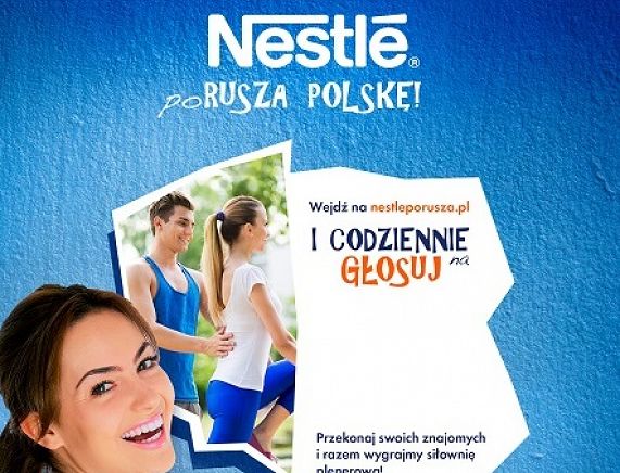 Plakat Nestle Porusza Polskę