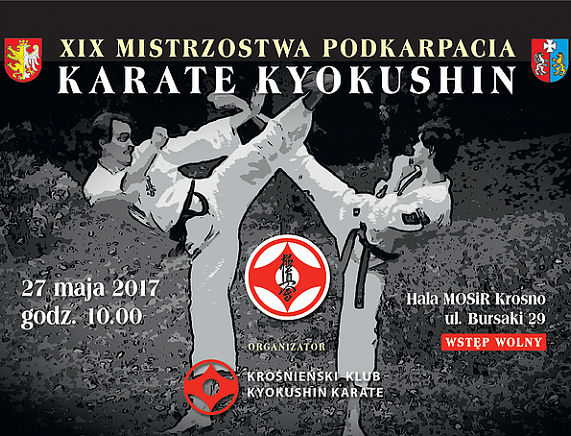 Plakat Mistrzostw Karate