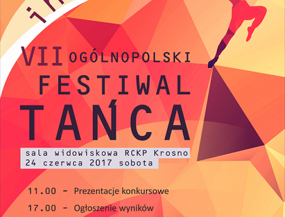 Plakat Ogólnopolski Festiwal Tańca