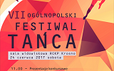 Plakat Ogólnopolski Festiwal Tańca