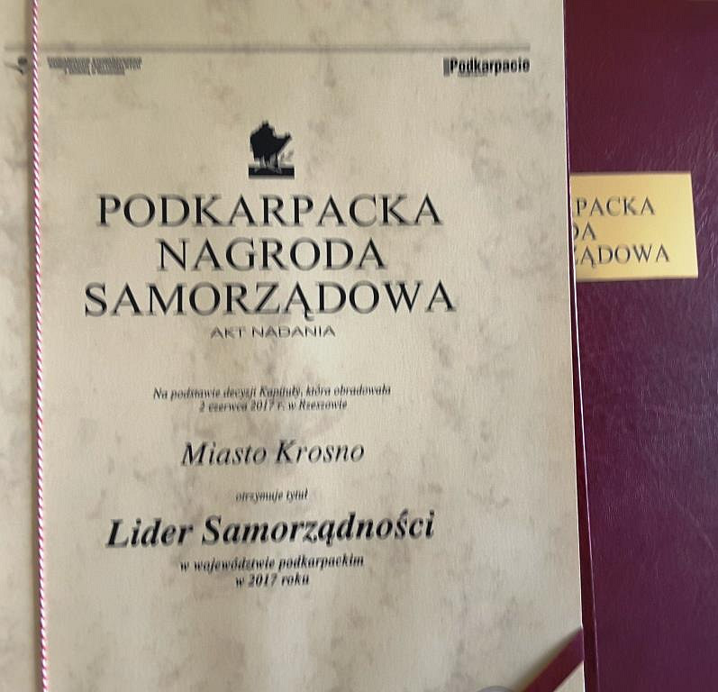 Podkarpacka Nagroda Samorządowa - Krosno Liderem Samorządności oraz miastem z najlepszą stroną internetową w województwie - zdjęcie w treści 