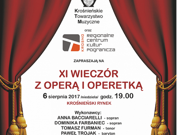 Plakat Wieczór z operetką i operą