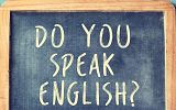 Tablica z napisem: Do You Speak English?