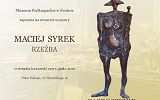 Plakat zaproszenie na wystawe czasową Maciej Syrek