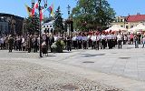 15 sierpnia - składanie kwiatów przez władze miasta krosna pod pomnikiem zołnierzy Wojska Polskiego