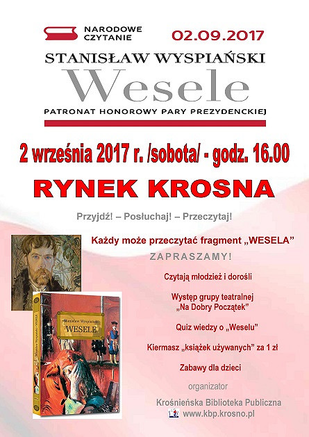 Cała Polska czyta „Wesele” - przyłącz się i Ty! - zdjęcie w treści 