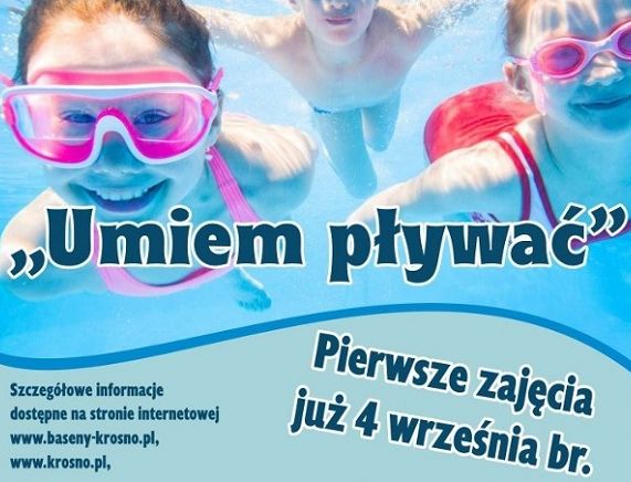 Plakat programu Umiem pływać