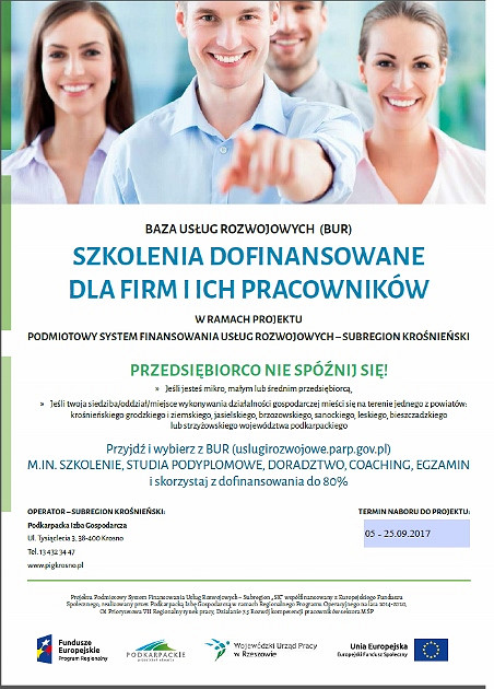 Dofinansowane szkolenia dla firm. Nabór prowadzi Podkarpacka Izba Gospodarcza w Krośnie - zdjęcie w treści 