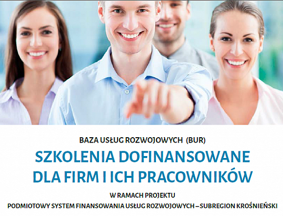 Plakat - Dofinansowane szkolenia dla firm