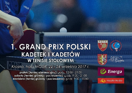 1. Grand Prix Kadetów i Kadetek w tenisie stołowym - zdjęcie w treści 