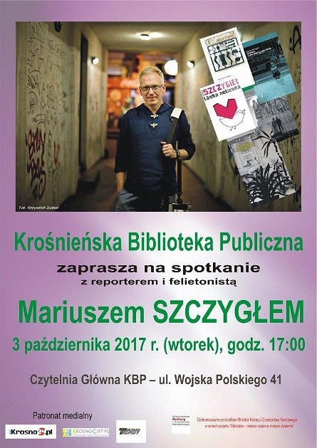 Mariusz Szczygieł na spotkaniu w Krośnieńskiej Bibliotece Publicznej - zapraszamy! - zdjęcie w treści 