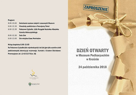 Dzień Otwarty Muzeum Podkarpackiego w Krośnie - zdjęcie w treści  nr 1