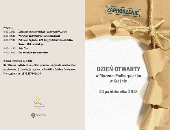 Zaproszenie na Dzień Otwarty w Muzeum Podkarpackim