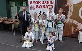 Zawodnicy krośnieńskiego Klubu Kyokushin Karate na zawodach w Siemianowicach Śląskich