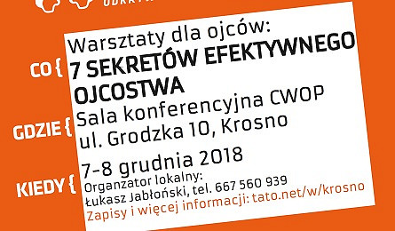 Zainwestuj w swoje ojcostwo. Zapraszamy na warsztaty 