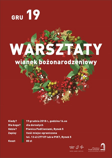 Świąteczne warsztaty wiankowe w Piwnicy PodCieniami - zdjęcie w treści 