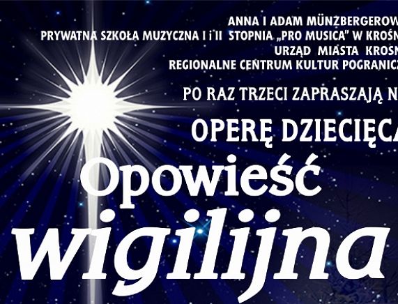 Plakat Opery dziecięcej "Opowieść Wigilijna"