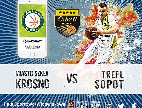 Plakat Mecz Krosno -Trefl Sopot