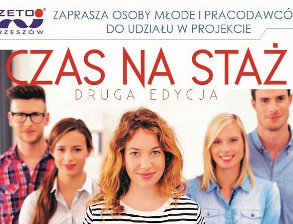 Plakat projektu Czas na staż