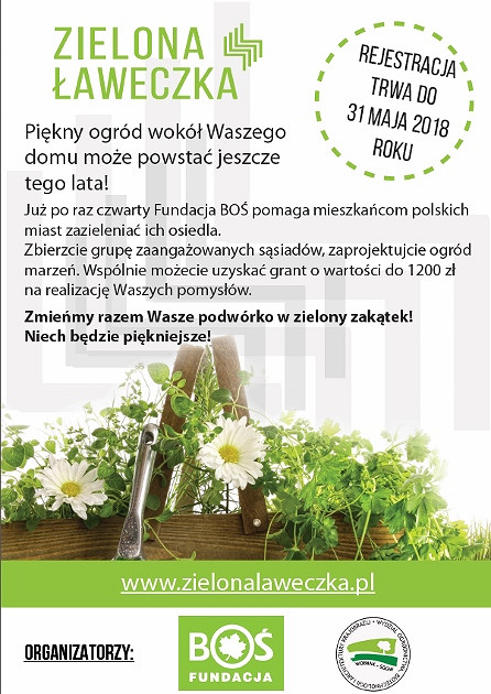 Chcesz mieć ogródek obok Twojego bloku. Sprawdź jak to zrobić. Zgłoś się do projektu Zielona Ławeczka - zdjęcie w treści  nr 1