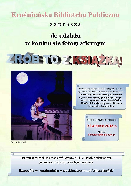 Zrób to z książką! Konkurs fotograficzny - zdjęcie w treści 