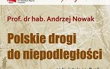 Zaproszenie na spotkanie Andrzej Nowak. Plakat