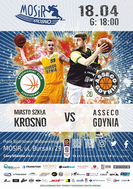 MIASTO SZKŁA KROSNO - ASSECO GDYNIA 18.04.2018 (ŚRODA) godz. 18.00 - zdjęcie w treści 