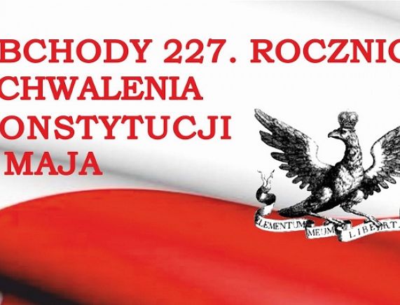 Plakat tegorocznych obchodów rocznicy uchwalenia Konstytucji 3 Maja