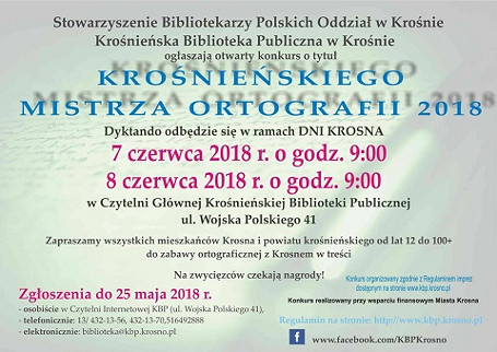 Zostań Mistrzem Ortografii 2018 - zdjęcie w treści 