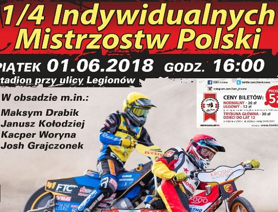 Plakat ćwierćfinału indywidualnych mistrzostw Polski