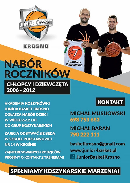 Junior Basket Krosno - Akademia Koszykówki - zdjęcie w treści 