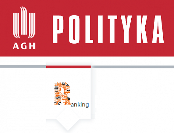 Logotyp rankingu Polityki i AGH