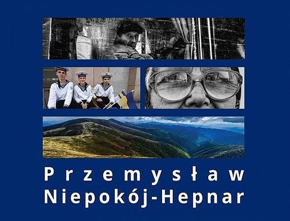 Plakat wystawy fotografii Przemysława Hepnara-Niepokoja pt. Ukraina